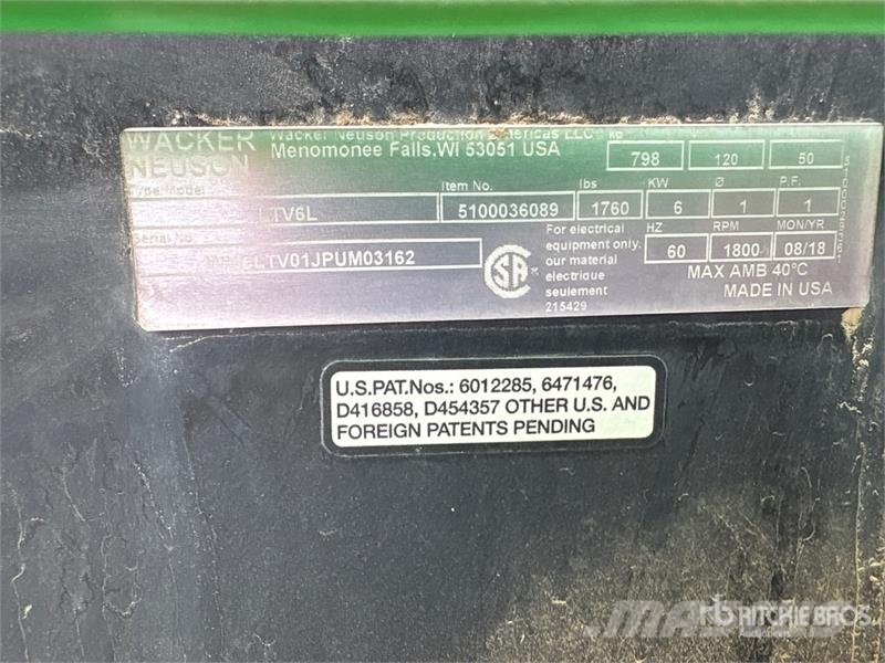 Wacker LTV6L 6 kW Light Tower Svetlobni stolpi