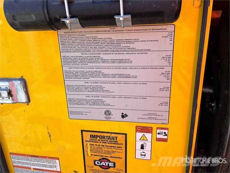 Wacker Neuson E1250B 140000 BTU Ground Heater Fűtő és Hűtő felszerelések