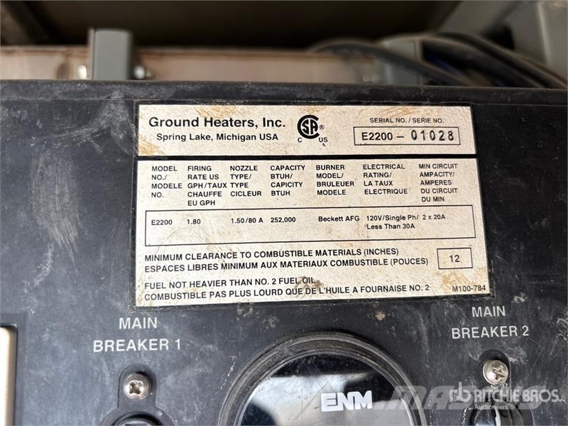 Wacker Neuson E2200 252000 BTU Ground Heater Ogrevalna in odtajevalna oprema