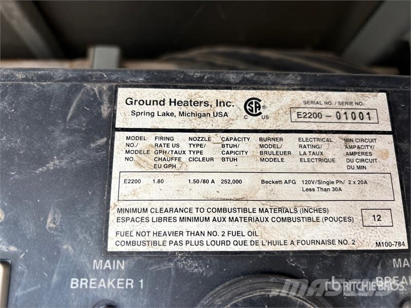 Wacker Neuson E2200 252000 BTU Ground Heater Fűtő és Hűtő felszerelések