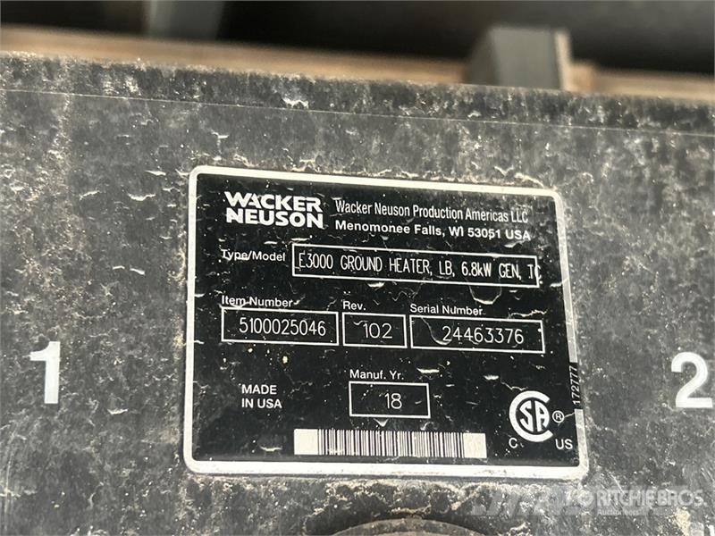 Wacker Neuson E3000 Équipement de dégel