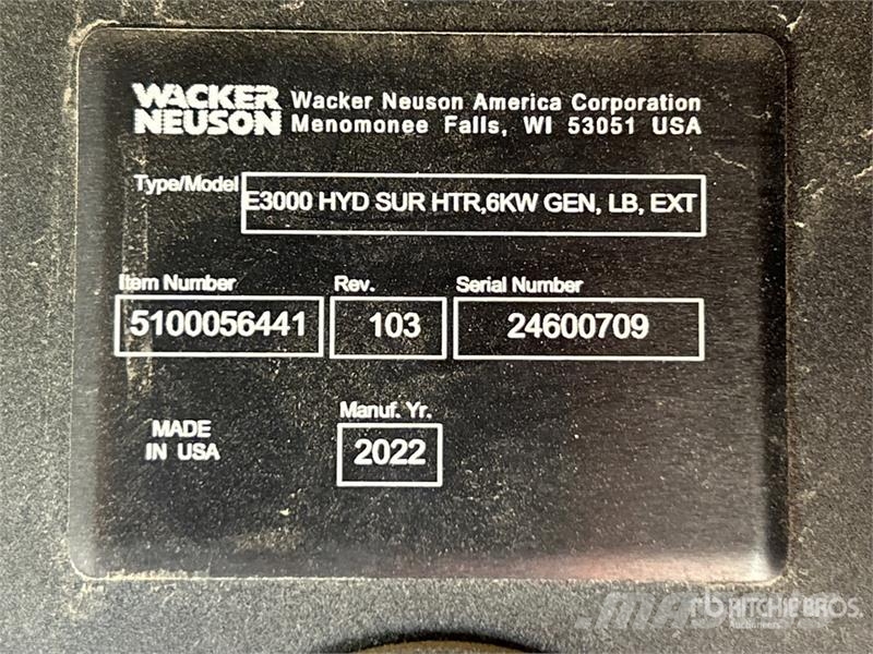 Wacker Neuson E3000 Equipamento de aquecimento e descongelamento