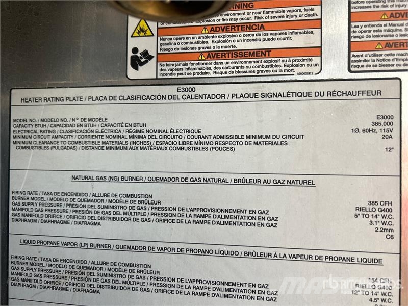 Wacker Neuson E3000 Equipamento de aquecimento e descongelamento