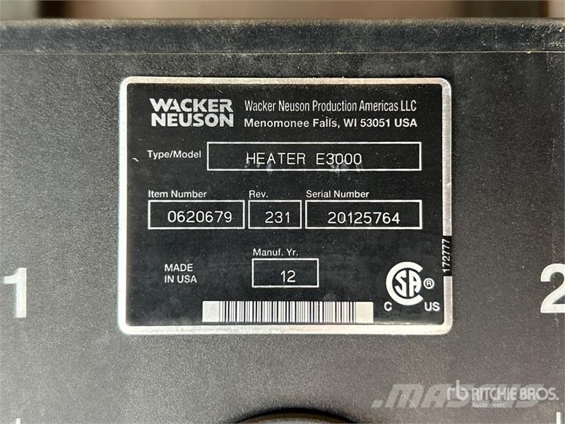 Wacker Neuson E3000 Équipement de dégel