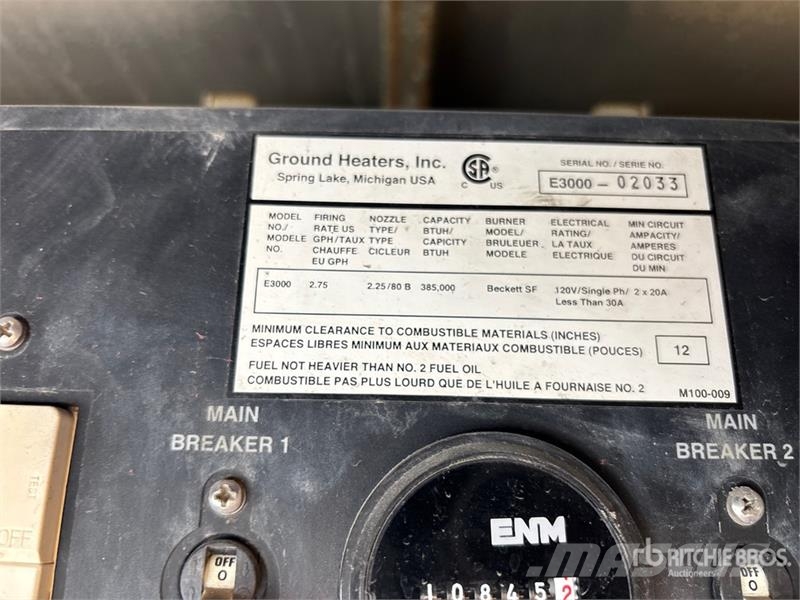 Wacker Neuson E3000G 385000 BTU Ground Heater Ogrevalna in odtajevalna oprema