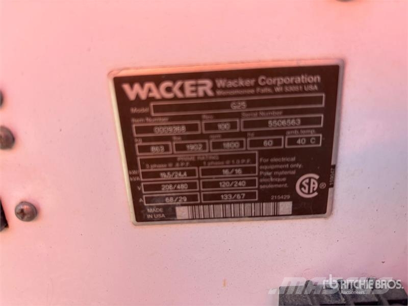 Wacker Neuson G-25 24.4 kVA Mobile Generator Set Diesel Generatorer