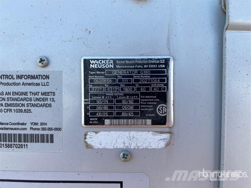 Wacker Neuson G180 Geradores a diesel