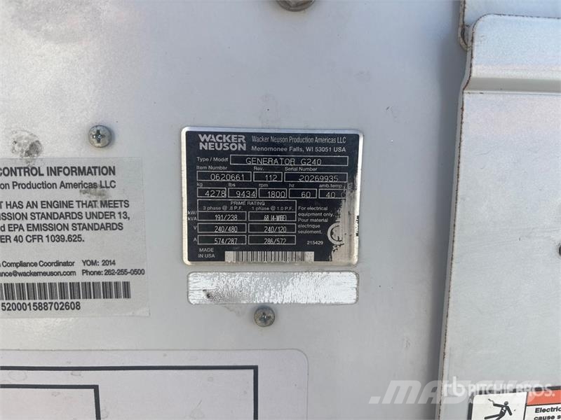 Wacker Neuson G240 Diesel Generators