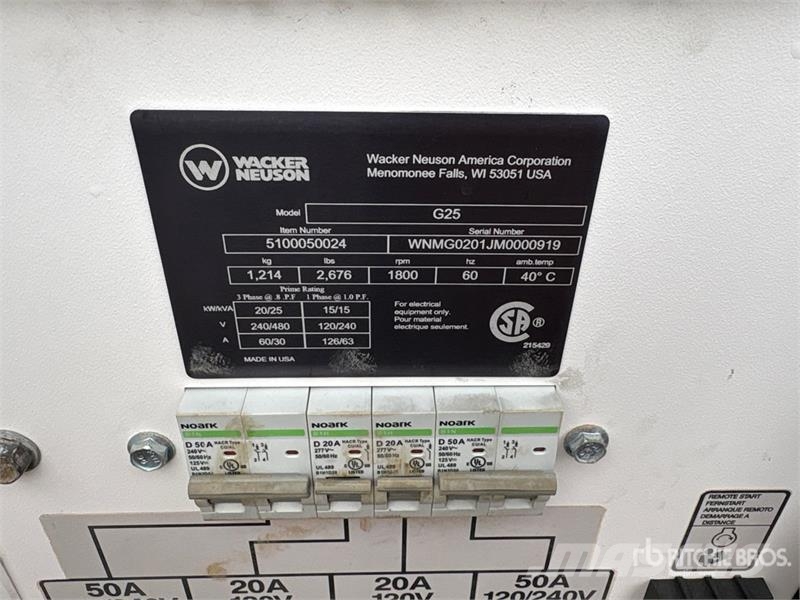 Wacker Neuson G25 T4F 20 kW Mobile Generator Set Dieselgeneraattorit