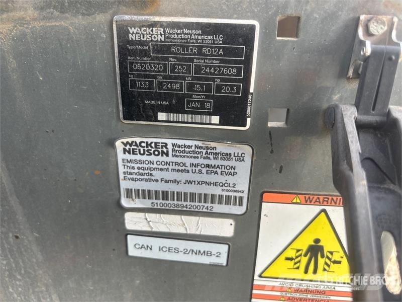Wacker Neuson RD12A Double Drum Roller Tandemwalzen