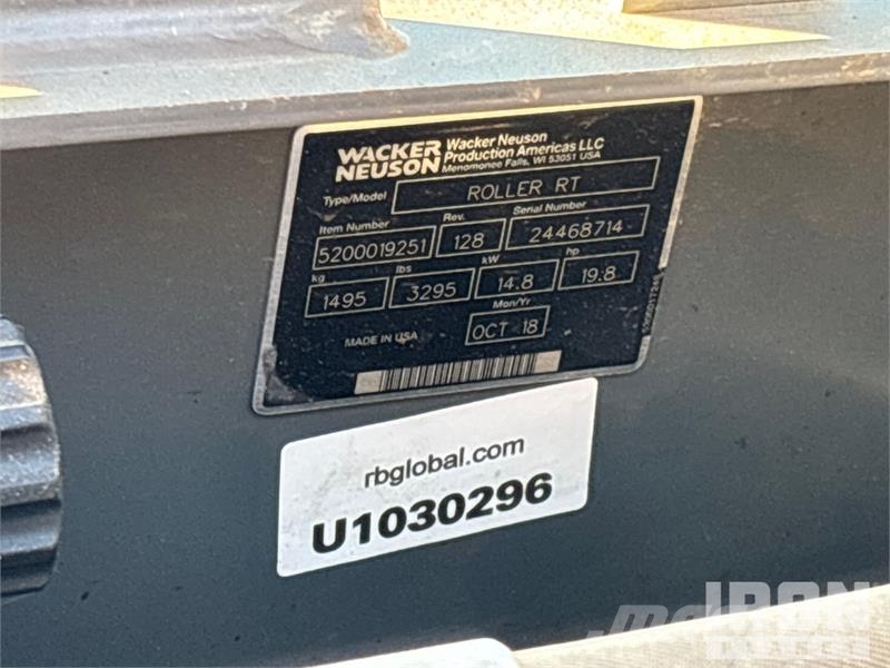 Wacker Neuson RTSC3 Trench Compactor ضاغطات التربة