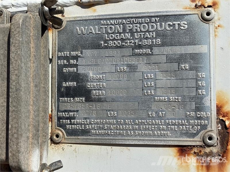 Waltron 20KBG 30 ft T/A Gooseneck Equipment Trailer Autotransporter prikolice