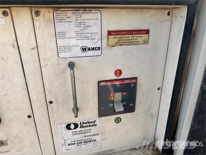 Wanco WSP80 80 kW Skid-Mounted Generator Set Дизелови генератори

