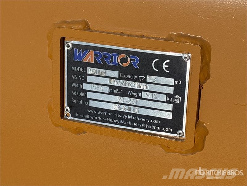 Warrior WBMCC20-1500 59 in Cleanup Excavator Bucket - Fits Kašike / Korpe
