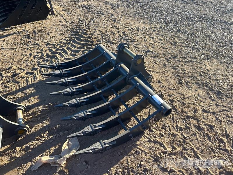 Warrior WBRC07-1200 47 in Excavator Rake - Fits Cat 307 /  Ranghinatori