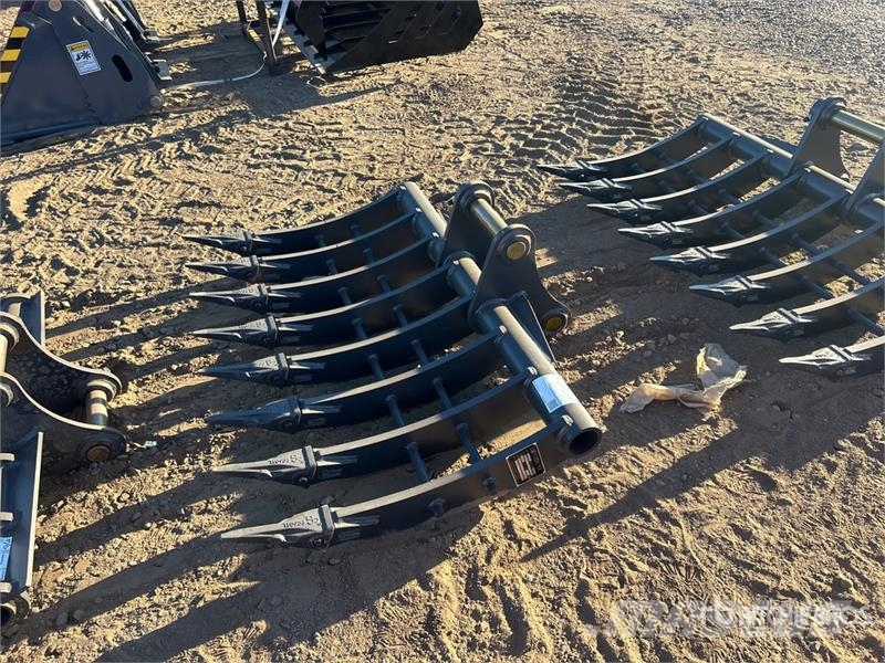 Warrior WBRC07-1200 47 in Excavator Rake - Fits Cat 307 /  Ranghinatori