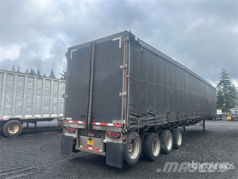 Western 52 ft Quad/A Curtain Side Trailer Priekabos su tentu