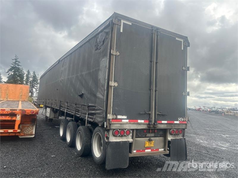 Western 52 ft Quad/A Curtain Side Trailer Priekabos su tentu