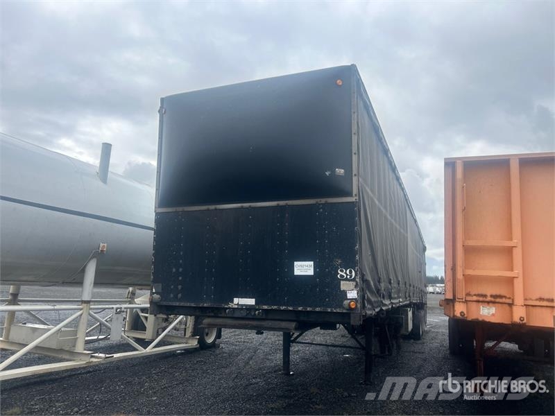 Western 52 ft Quad/A Curtain Side Trailer Priekabos su tentu