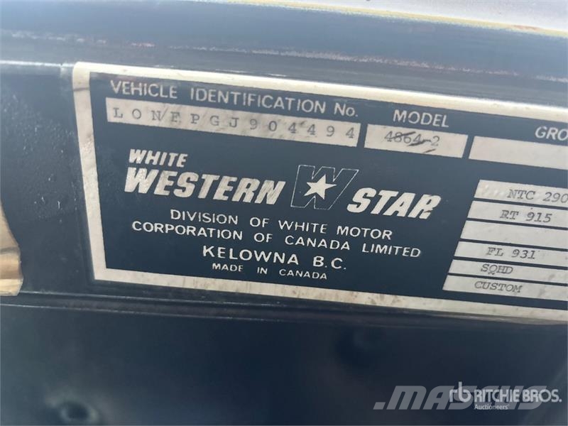 Western Star 4864-2 6x4 Sander Spreader Truck Pilsētas atkritumvedēji