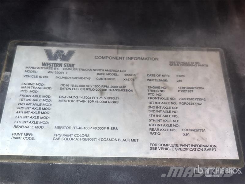 Western Star 4900EX Trekkers