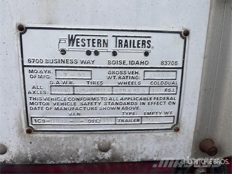 Western Trailers 40 ft T/A Silage Trailer Bendrosios paskirties priekabos