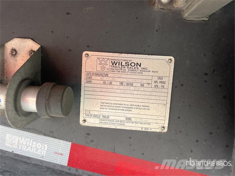Wilson CF-1080 48 ft T/A Flatbed Trailer Reboques de caixa aberta/rebatíveis
