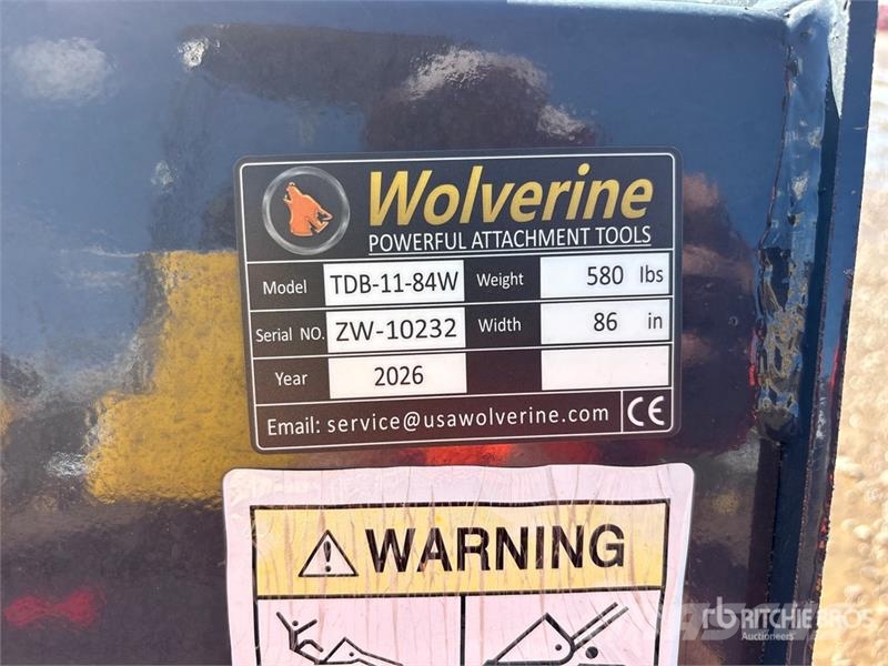 Wolverine TDB-11-84W 84 in Skid Steer Bucket Kašike / Korpe
