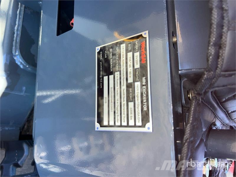 WorkSai SV20R Mini Excavator (Unused) Мини екскаватори < 7 т