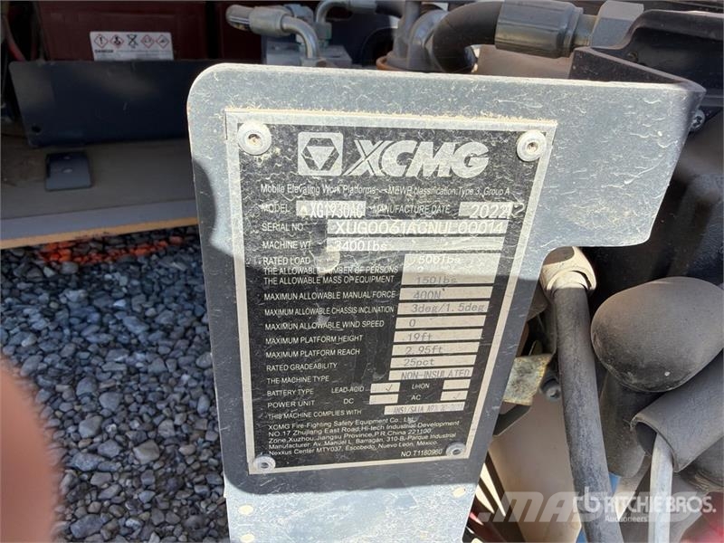 XCMG XG1930AC Electric Scissor Lift Scissor lifts