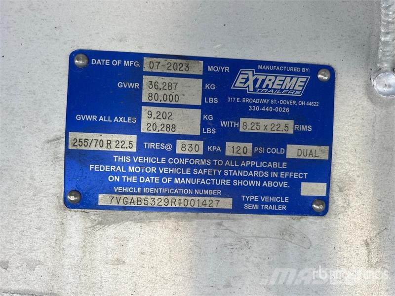 Xtreme 53 ft T/A Spread Axle Step Deck Trailer Nizki nakladalci
