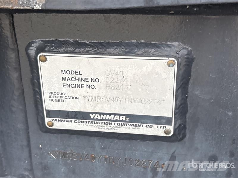 Yanmar SV40 Mini Excavator 소형 굴삭기 7톤 미만