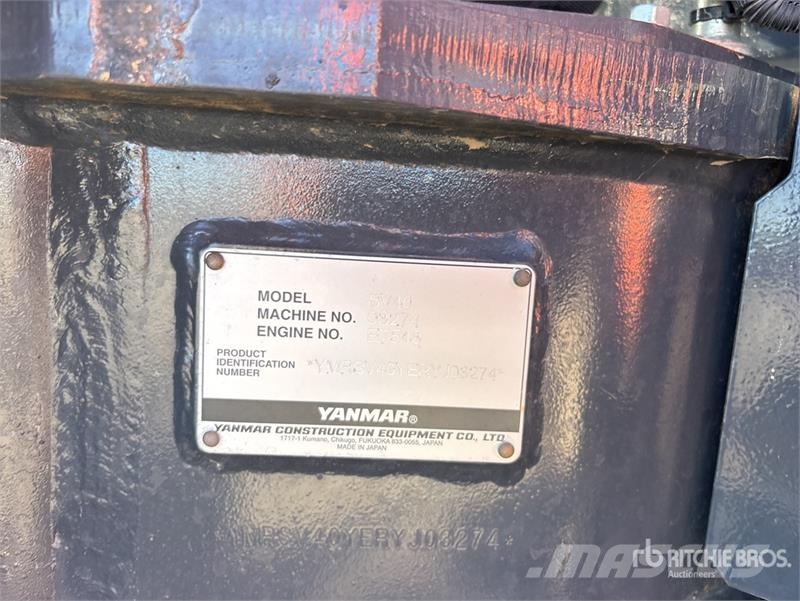 Yanmar SV40 Mini Excavator Mini excavators < 7t