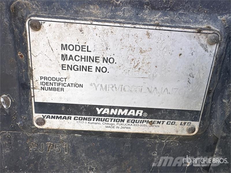 Yanmar VIO55-6A Mini Excavator Minigravemaskiner