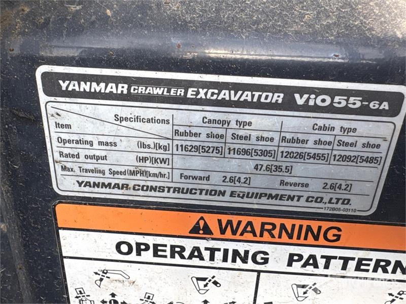 Yanmar ViO55 Mini Excavator Mini bagri <7t