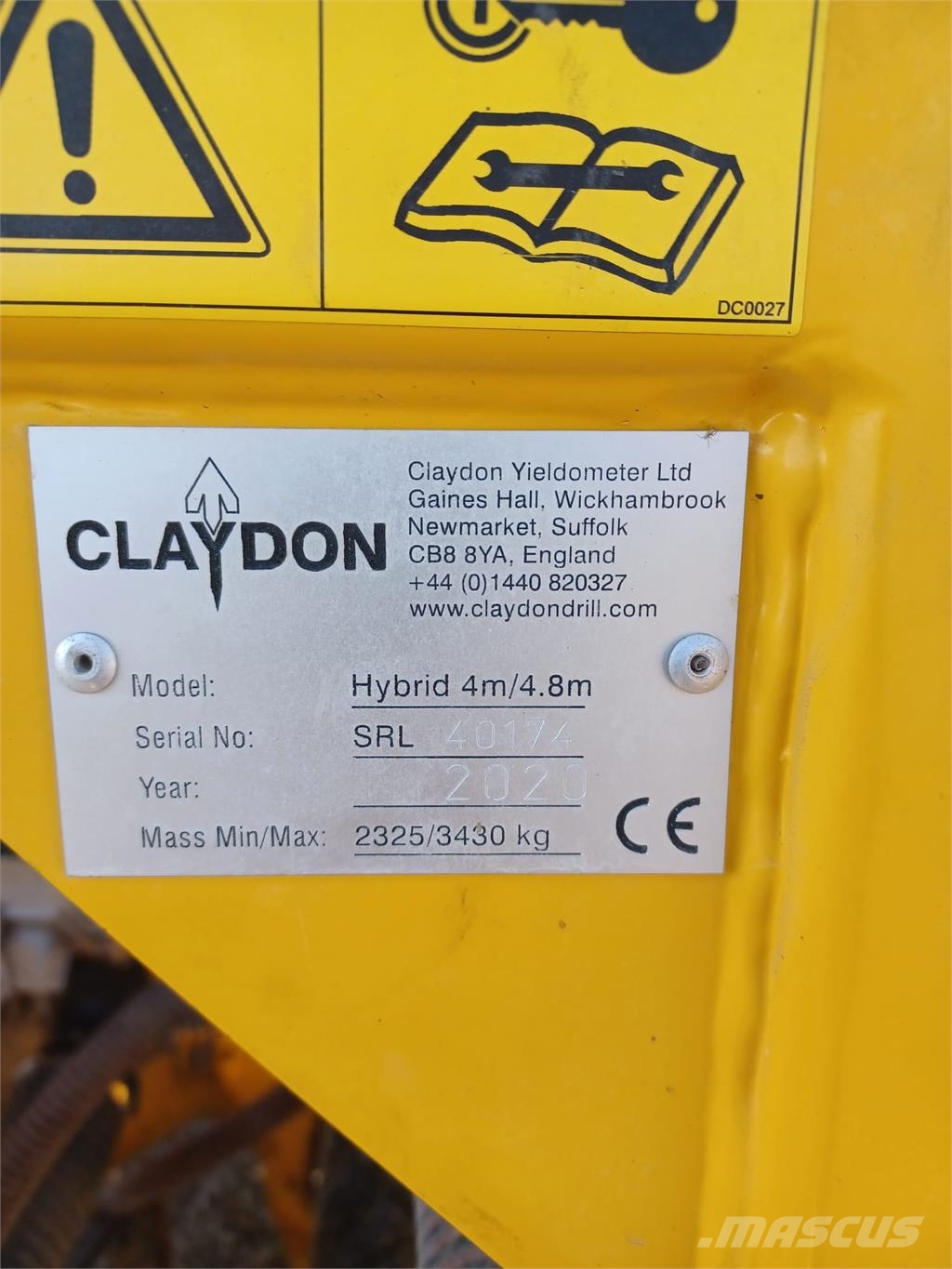 Claydon Seminatrice Claydon Hybrid 4m/4.8m Muud põllumajandusmasinad