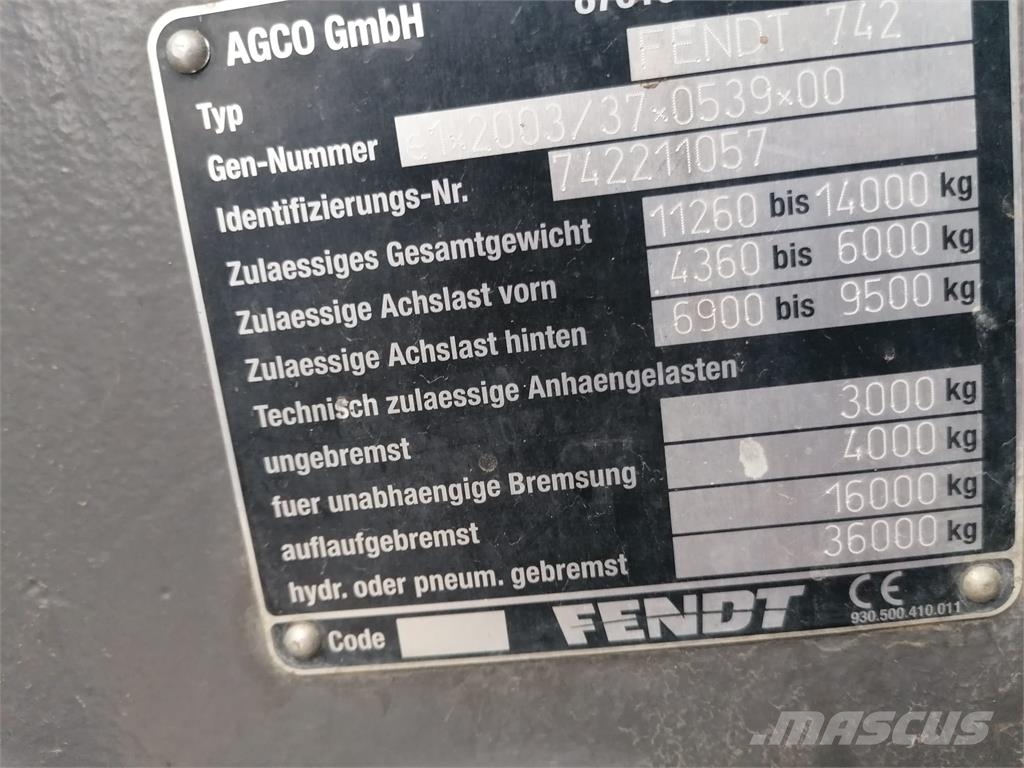 Fendt 722 トラクター