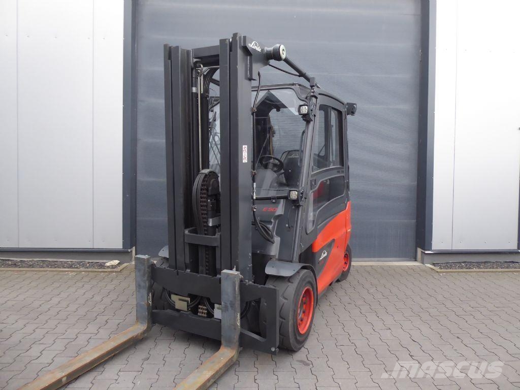 Linde E50HL-01 شاحنات ذات رافعات شوكية تعمل بالكهرباء
