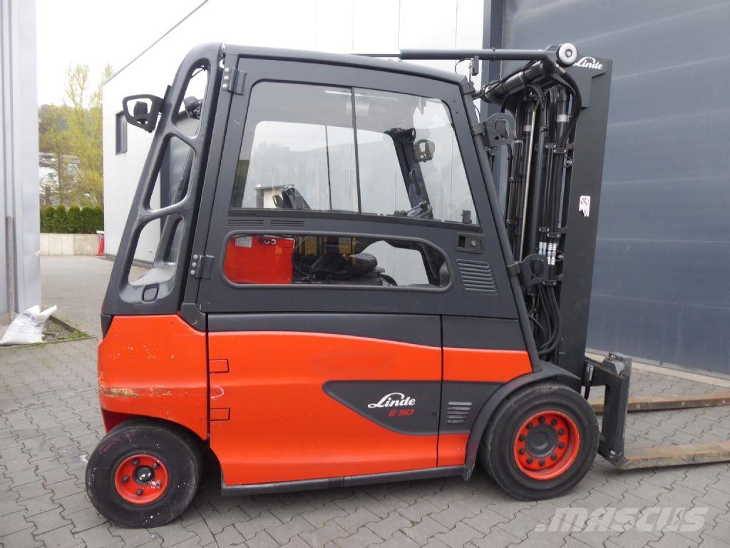 Linde E50HL-01 شاحنات ذات رافعات شوكية تعمل بالكهرباء
