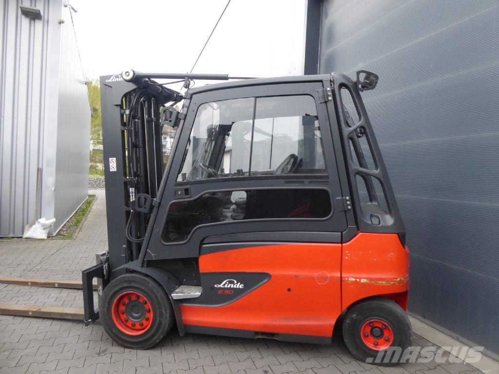 Linde E50HL-01 شاحنات ذات رافعات شوكية تعمل بالكهرباء