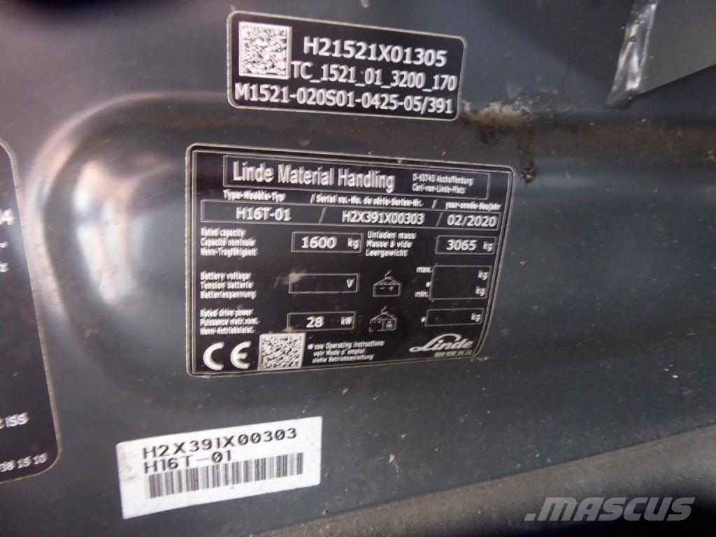 Linde H16T-01 Газовые погрузчики