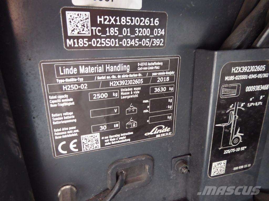 Linde H25D-02 Dieselmotviktstruckar