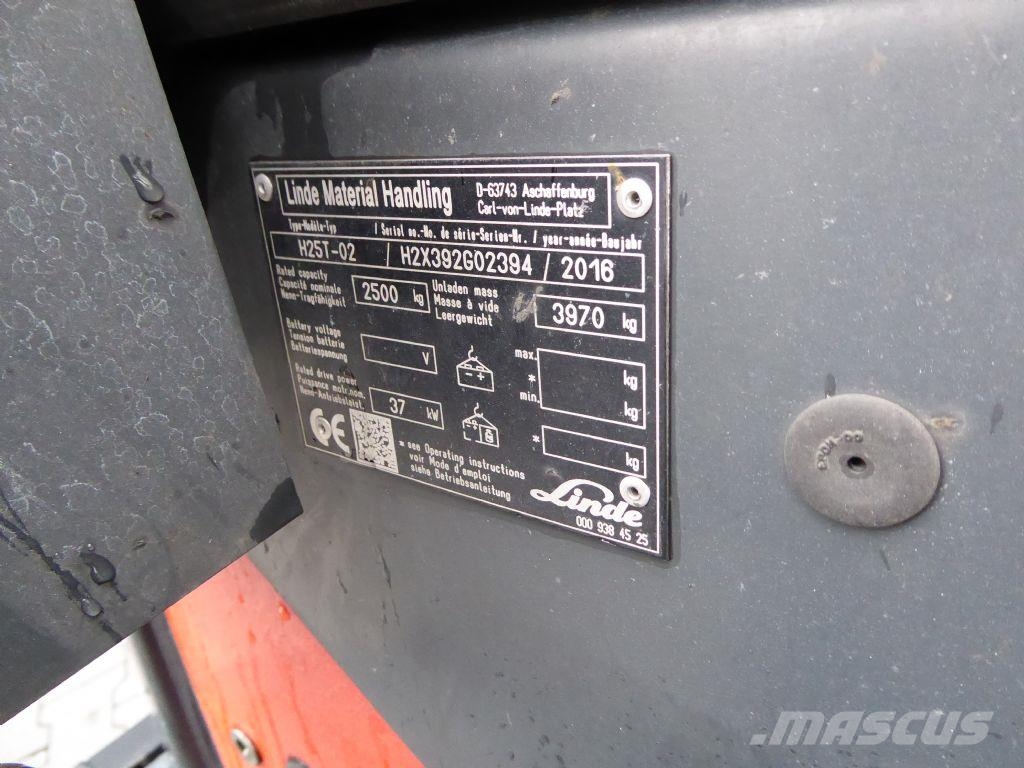 Linde H25T-02 شاحنات LPG