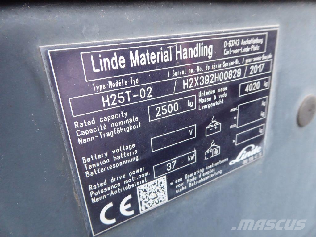 Linde H25T-02 شاحنات LPG