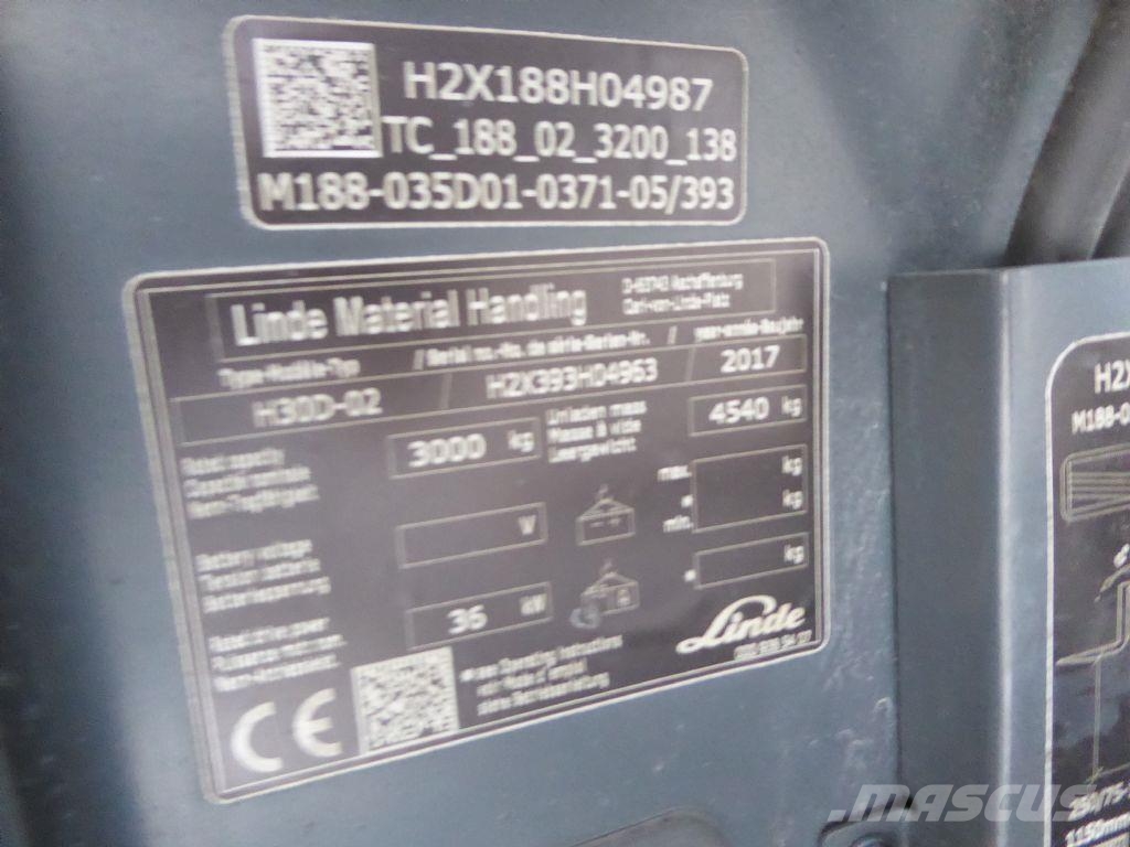 Linde H30D-02 شاحنات الديزل