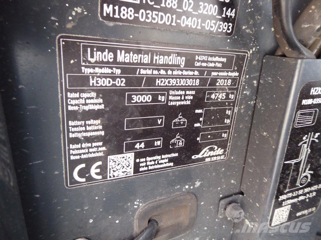 Linde H30D-02 شاحنات الديزل