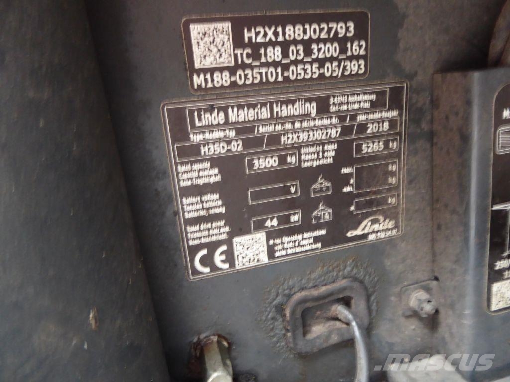 Linde H35D-02 디젤 지게차