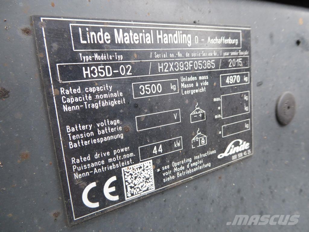 Linde H35D-02 디젤 지게차