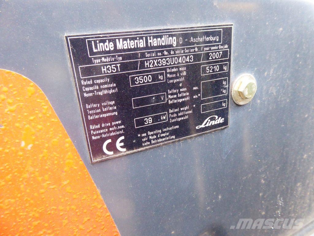 Linde H35T LPG forklifts