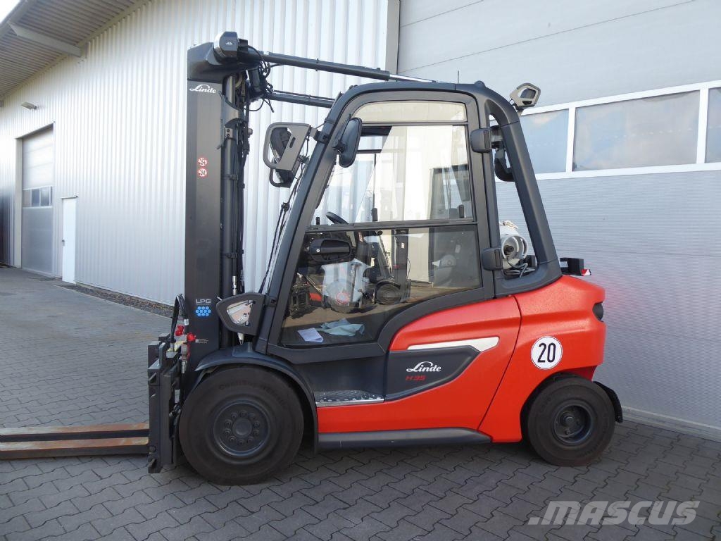 Linde H35T-01 Περονοφόρα ανυψωτικά κλαρκ με φυσικό αέριο LPG